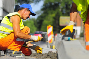 Prace remontowe przy drodze krajowej numer 5