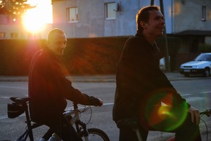 Krzysztof Szydłowski, zdjęcie przedstawia rowerzystów na ulicy Wielichowskiej