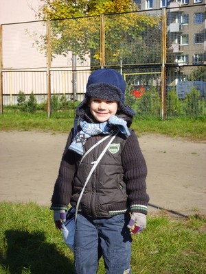 Ewa Rydzewska - mój syn Olaf Rydzewski na boisku